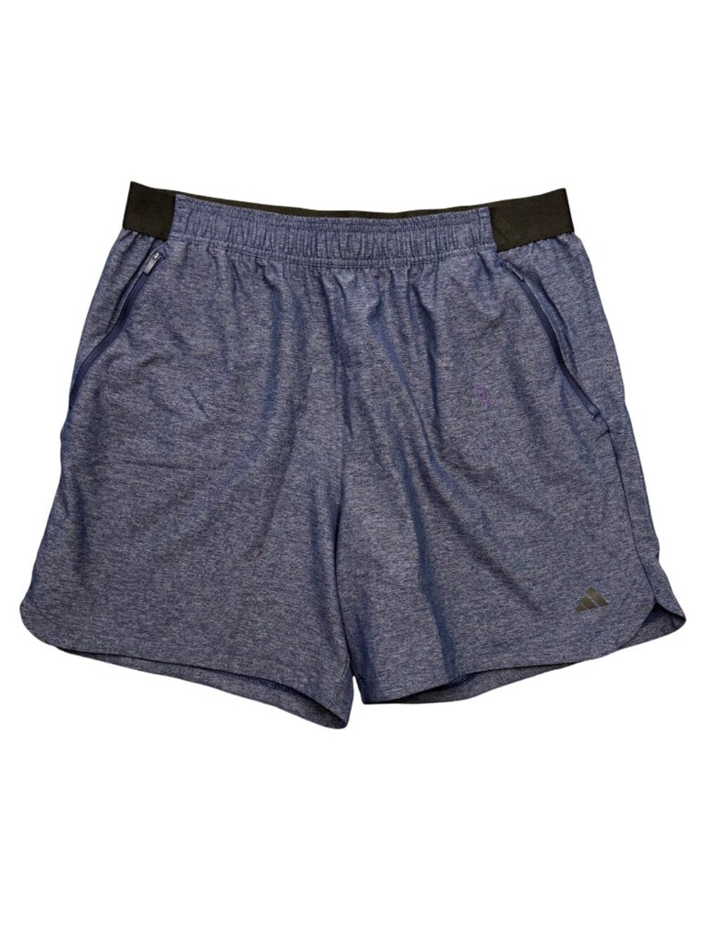 Adidas‎ 7" Athletic Shorts Zip Pockets Drawstring Stretch Waist Men's Size XL